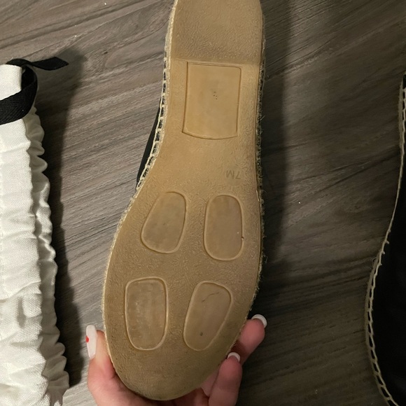 vince black leather espadrilles - Picture 3 of 6